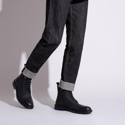 Cizme din skin pentru bărbați cu talpă antiderapantă 