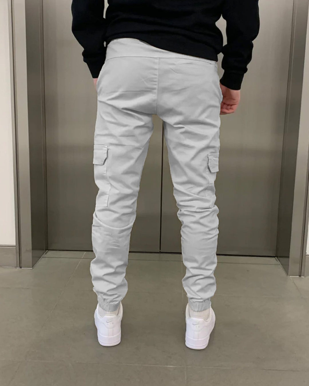 Bărbați bumbac Jogger Cargo Elasticated