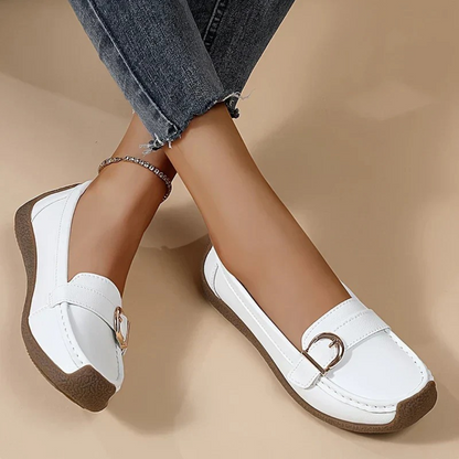 Pantofi casual ergonomici din piele pentru femei