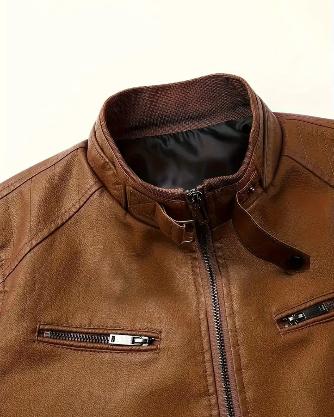 Jacheta din piele pentru bărbați