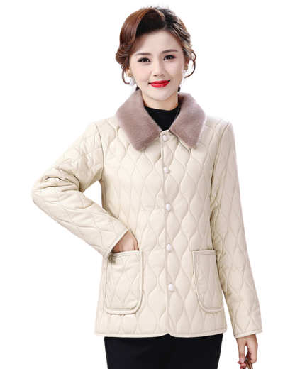 Jachetă Scurtă de Iarnă Căptușită pentru Femei care Oferă Căldură și Stil