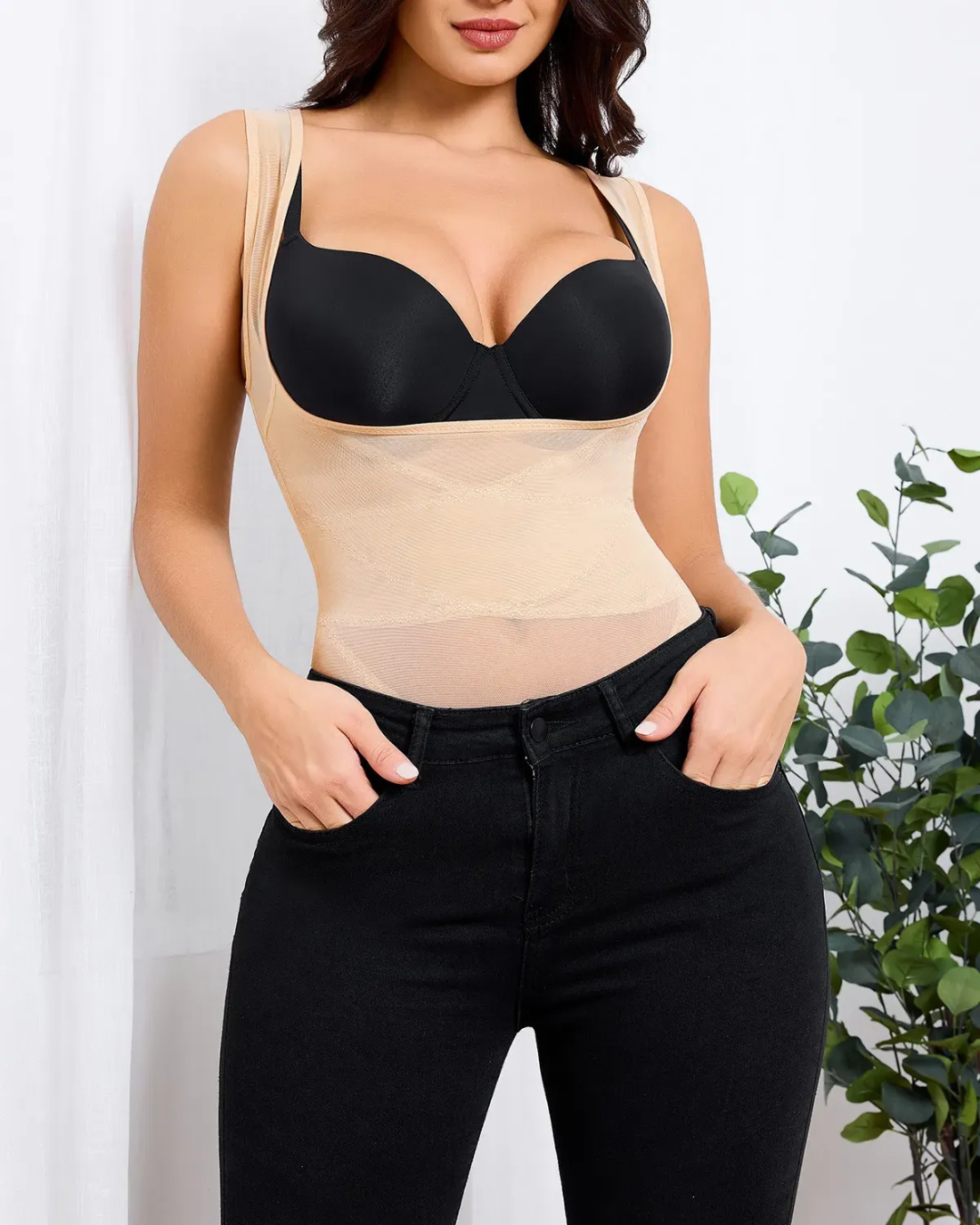 Triangular Mesh Abdominoplastie Girdle Pentru Femei 