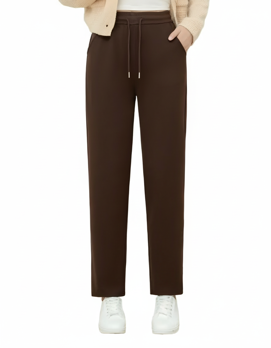 Pantaloni termici din fleece pentru femei pentru iarnă
