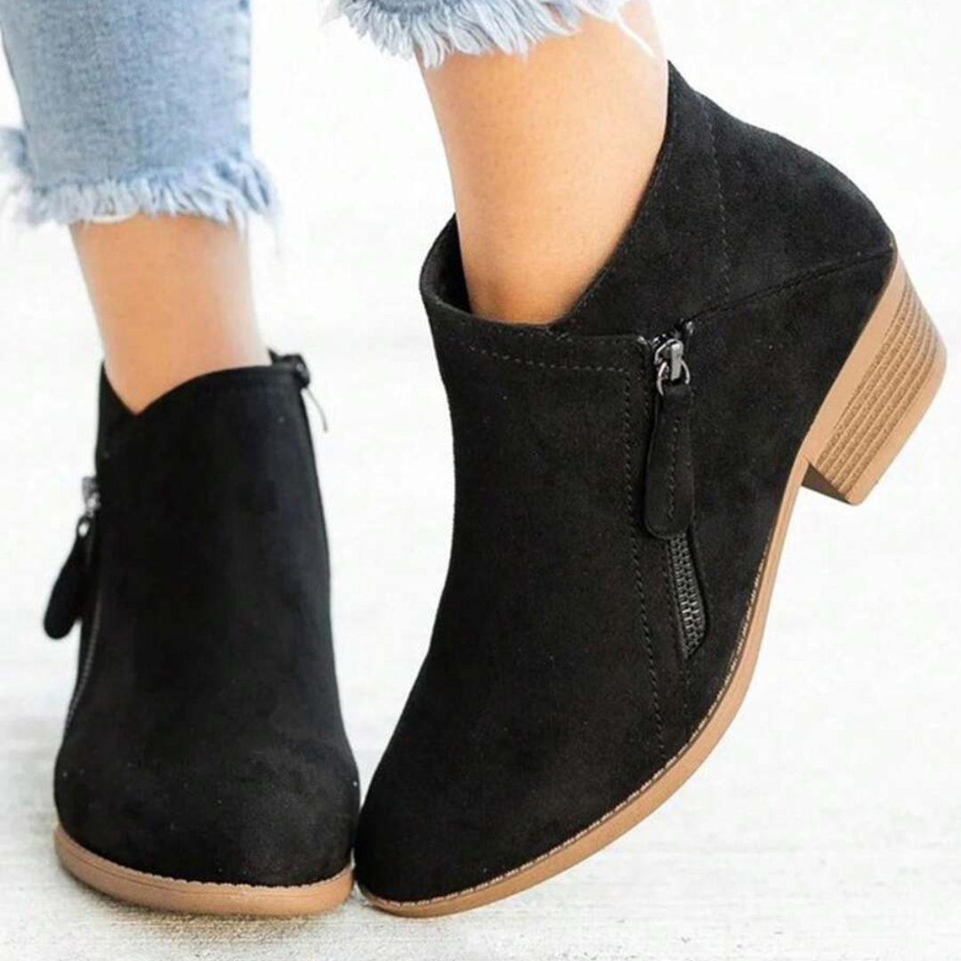 Ghete cu etaj jumatate pentru femei, cu fermoar lateral 