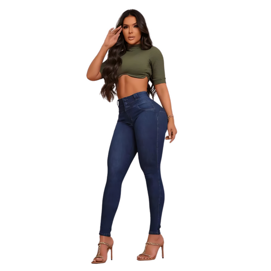 Pantaloni Strânși Push-Up care Ridică Fesele