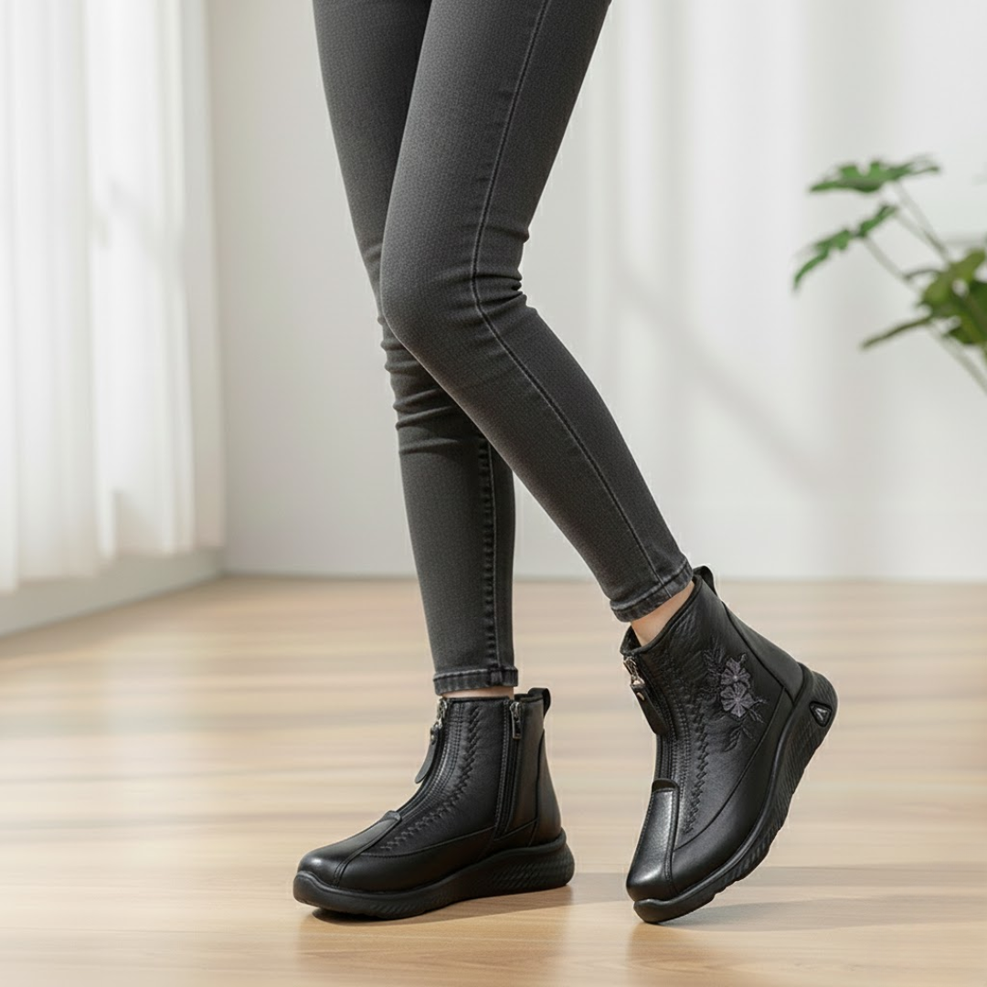 Ghete casual cu fermoar pentru femei