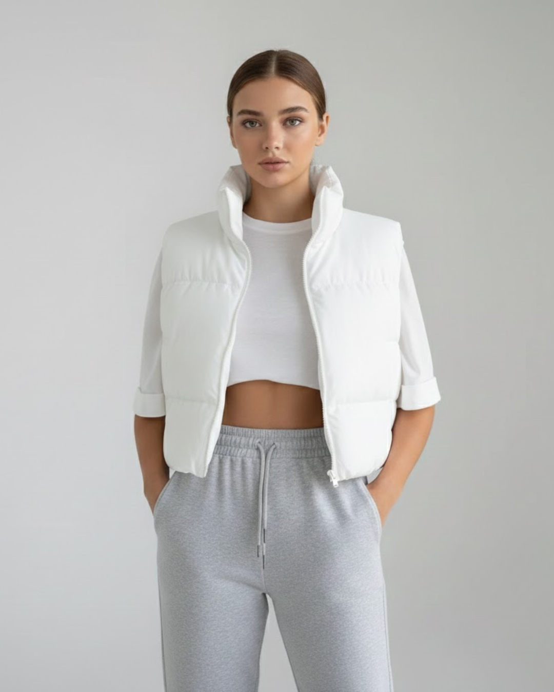 Vestă matlasată scurtă pentru femei®