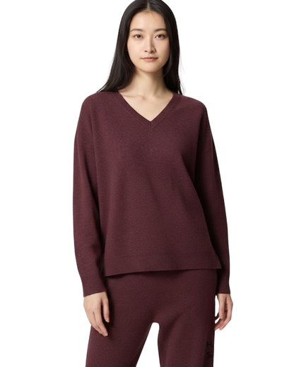 Pulover cu Guler în V®