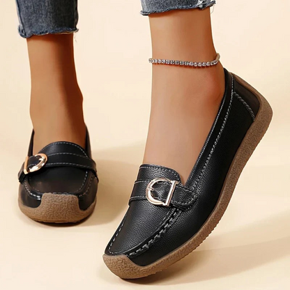 Pantofi casual ergonomici din piele pentru femei