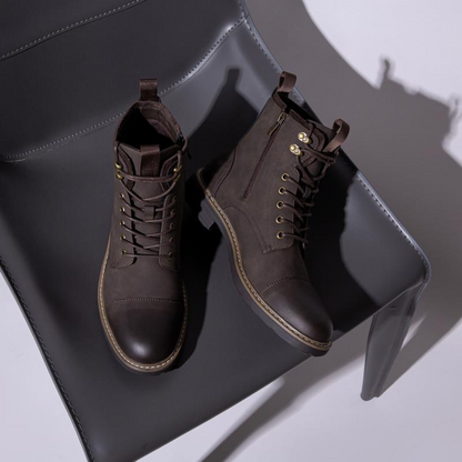 Cizme din skin pentru bărbați cu talpă antiderapantă 