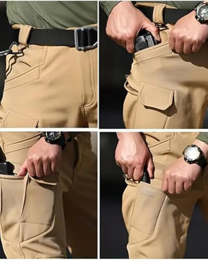 Pantaloni Impermeabili Pentru Bărbați cu Căptușeală din Fleece