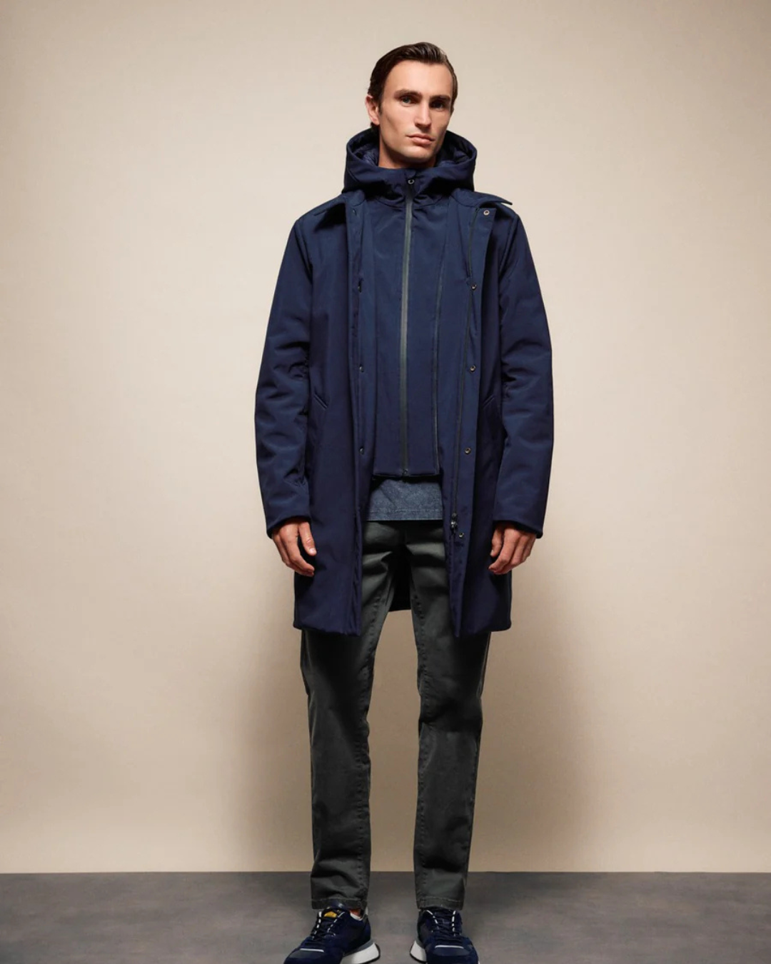 Jacheta parka multifuncțională pentru bărbați