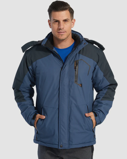 Haină de iarnă pentru bărbați cu căptușeală interioară călduroasă