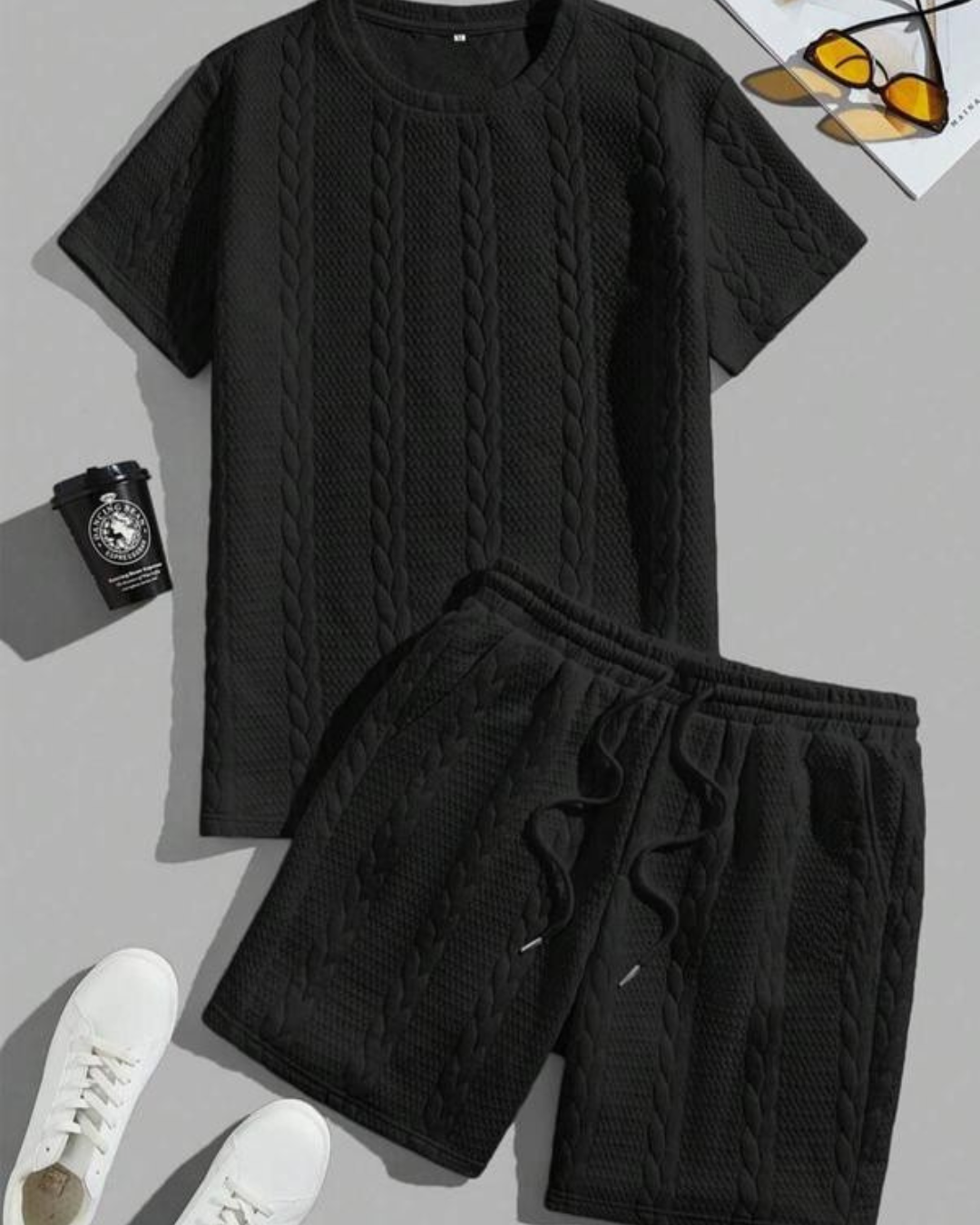 Urban Texture Set Pentru Bărbați Stil Modern și Confortabil 