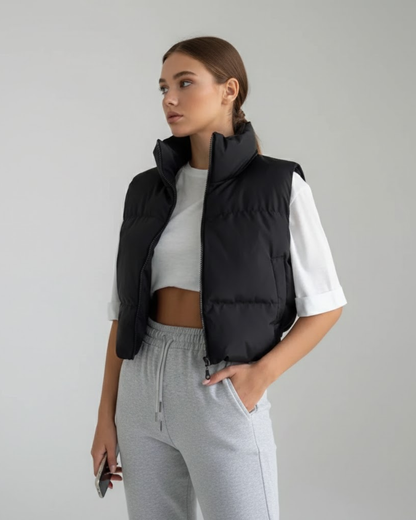 Vestă matlasată scurtă pentru femei®