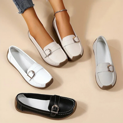 Pantofi casual ergonomici din piele pentru femei