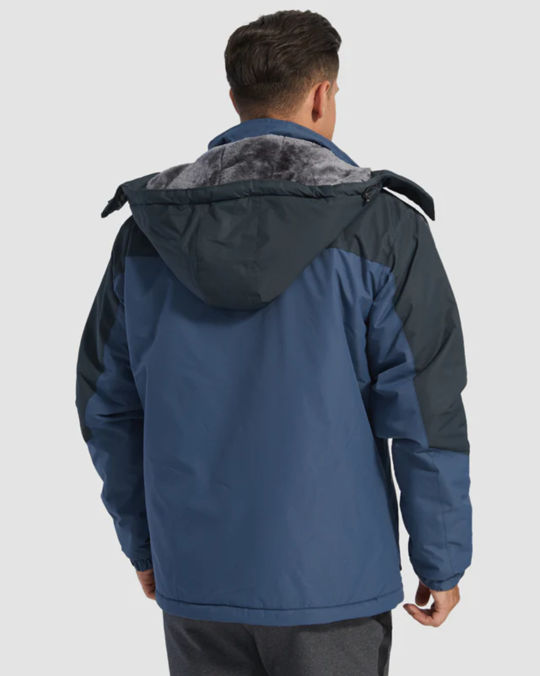 Haină de iarnă pentru bărbați cu căptușeală interioară călduroasă