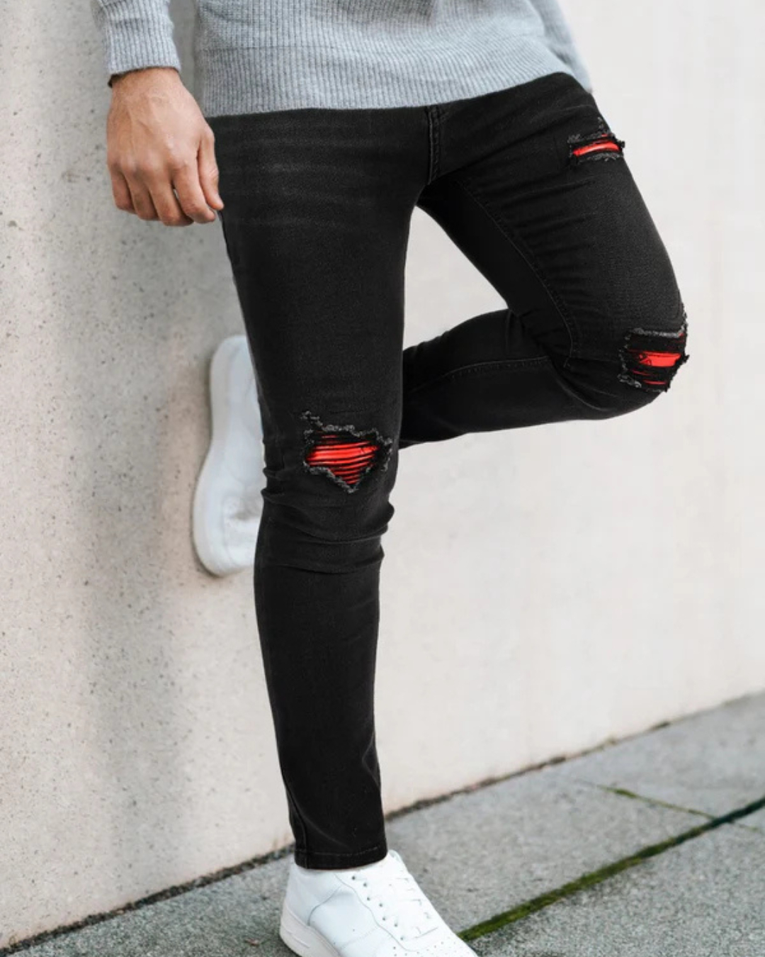 Blugi Slim Fit Elastici pentru Bărbați