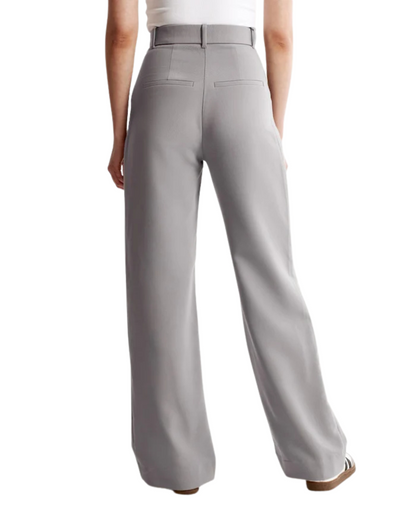 Pantaloni cu Talie Înaltă pentru Femei, cu Crăpături Elegante și Croială Largă