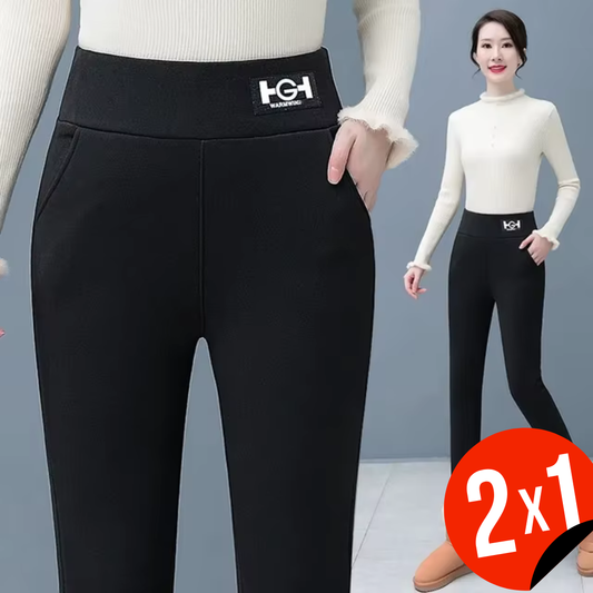Pantaloni Termici Ajustați cu Buzunare Pentru Femei (OFERTĂ 2X1)®
