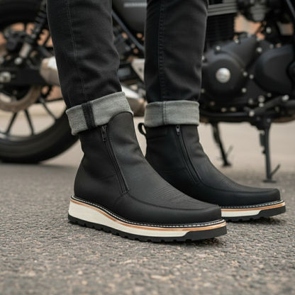 Cizme retro cu vârf pătrat pentru bărbați®